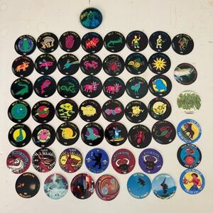 Pog Lot Of 53 1994 Imperial Slammer Whammers POGs Wild Things + 1 Pog Slammer